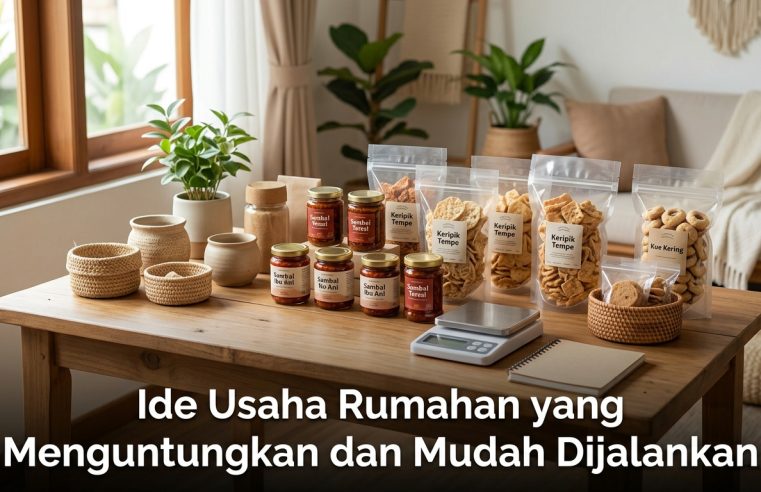 Ide Usaha Rumahan yang Menguntungkan dan Mudah Dijalankan